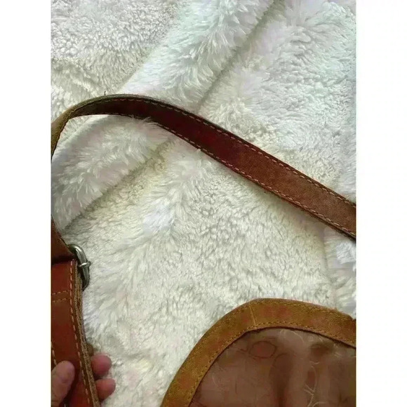 FOSSIL Vintage Brown Leather Zipper‎ Crossbody Bag - Picture 8 of 8